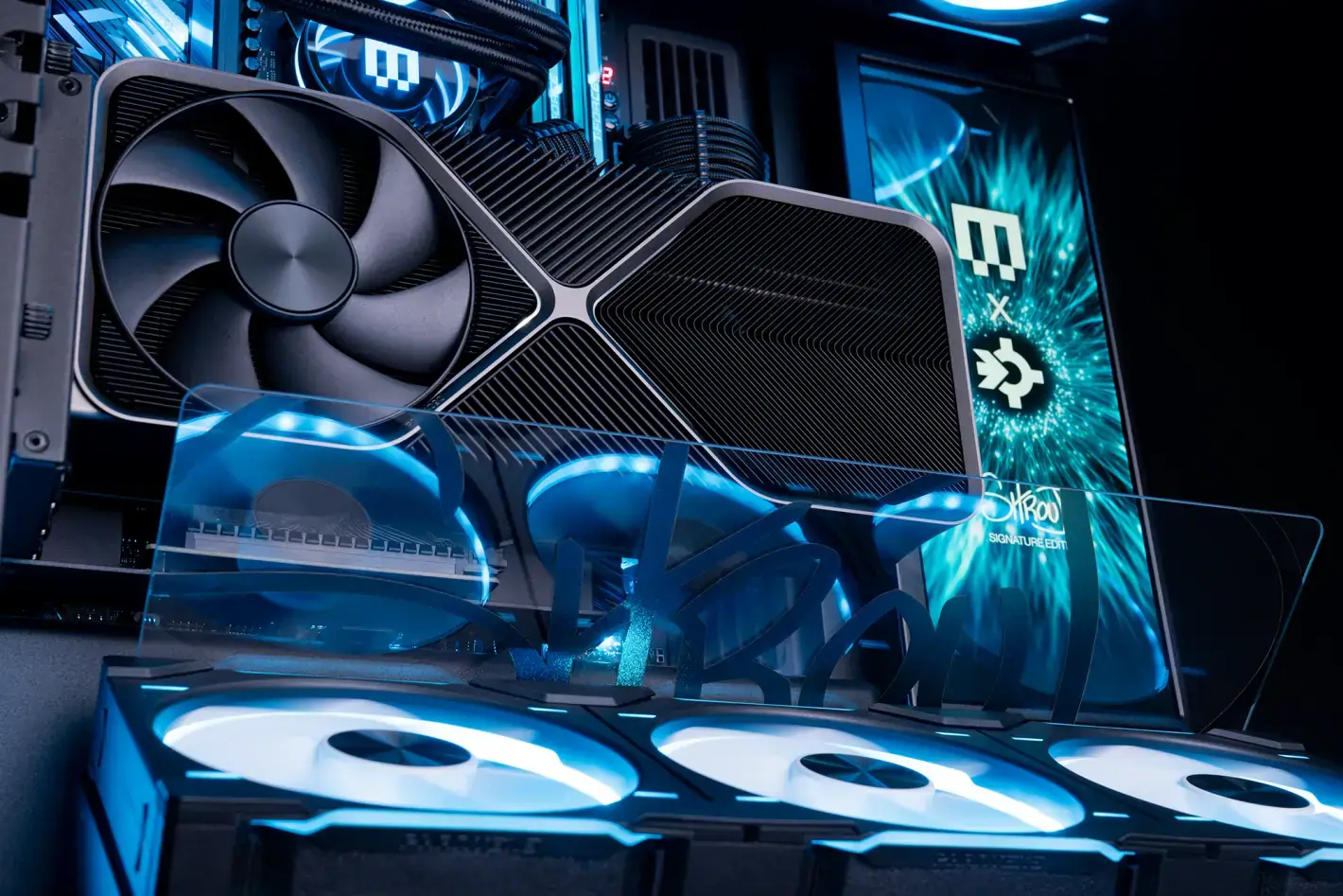 Gaming performance graph showing dips